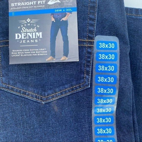 Men's 38x30 Straight fit jeans NEW - Picture 5 of 10